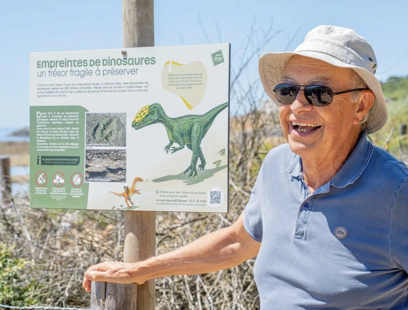 Jack Guichard sur le sentier du littoral